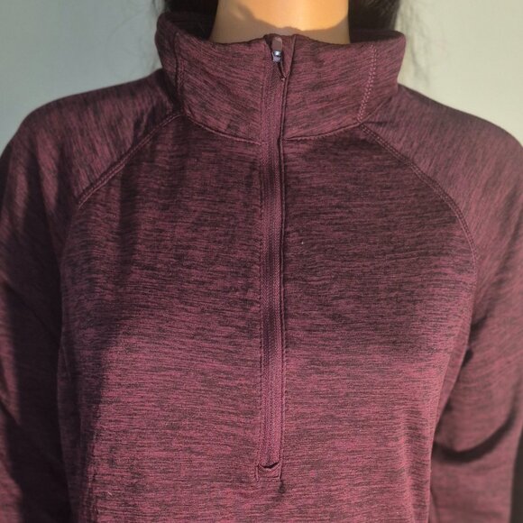 AVIA stylish athletic jacket w/ zippered bust, Maroon/black blend in size XXL - Picture 8 of 16